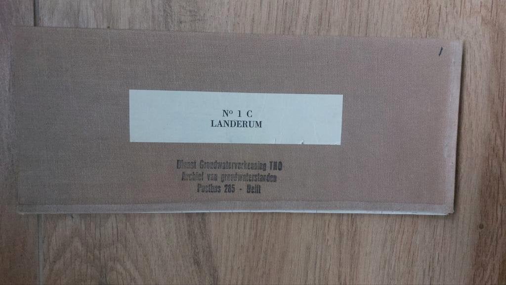 1C / Landerum met o.a. Terschelling - Stafkaart uit 1971, Ophalen of Verzenden, 1800 tot 2000, Landkaart, Zo goed als nieuw