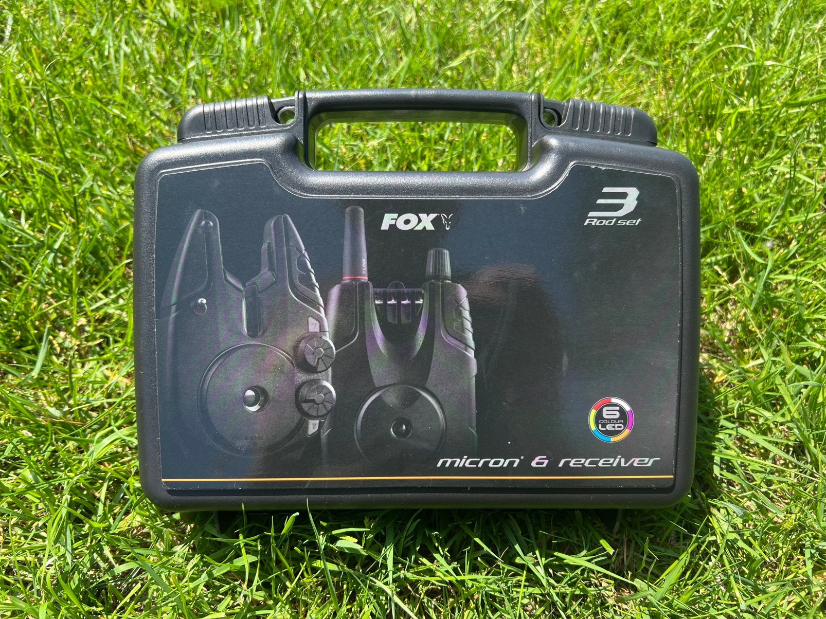 FOX MICRON & RECEIVER 3-DELIG, Watersport en Boten, Hengelsport | Karpervissen, Ophalen of Verzenden, Zo goed als nieuw, Overige typen