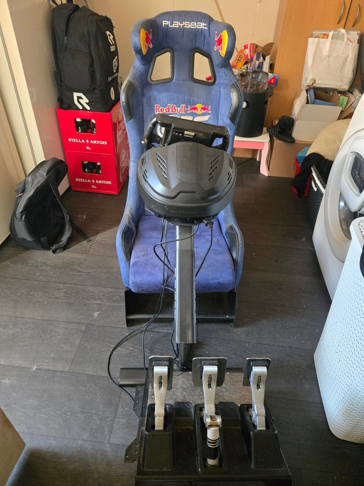Complete Simrace Set + upgrades, Spelcomputers en Games, Spelcomputers | Overige Accessoires, Ophalen, Racestoel, Gebruikt, Force feedback