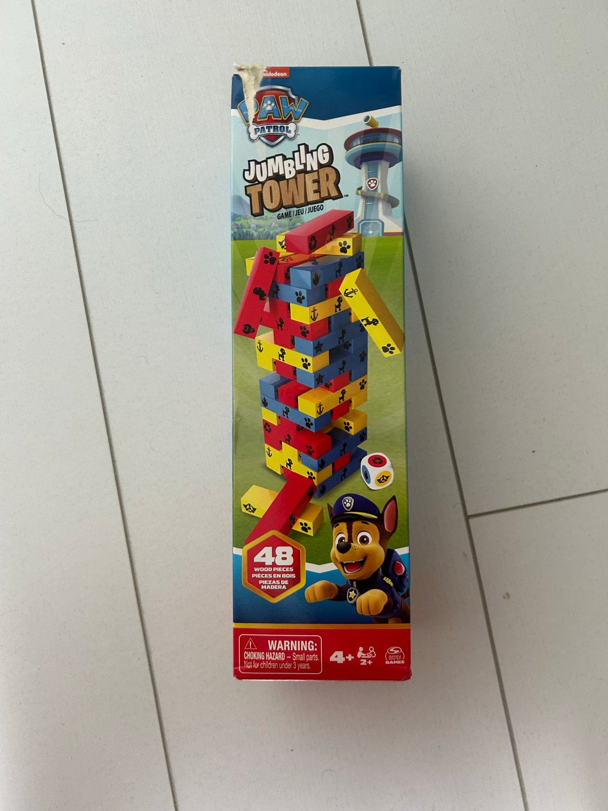 Paw Patrol Jumbling Tower spel - Zo goed als nieuw, Ophalen of Verzenden, Zo goed als nieuw, Jongen of Meisje