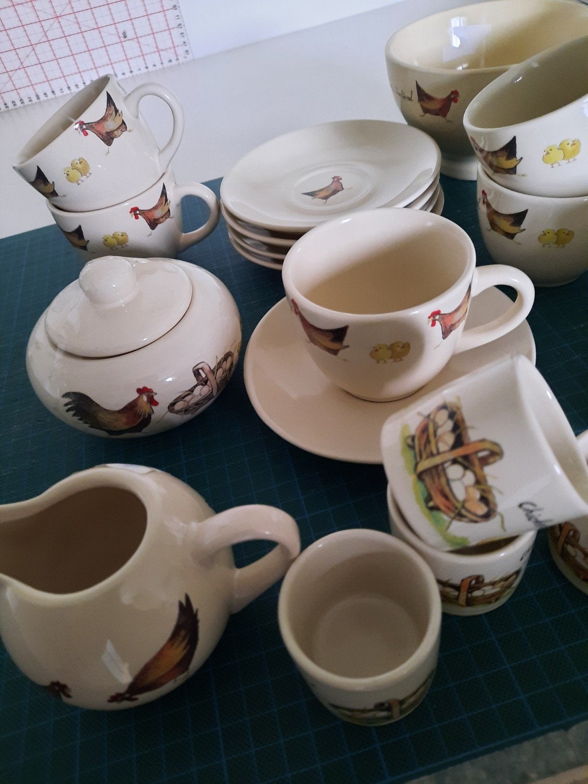 Delen servies Jet Chicken festival., Ophalen of Verzenden