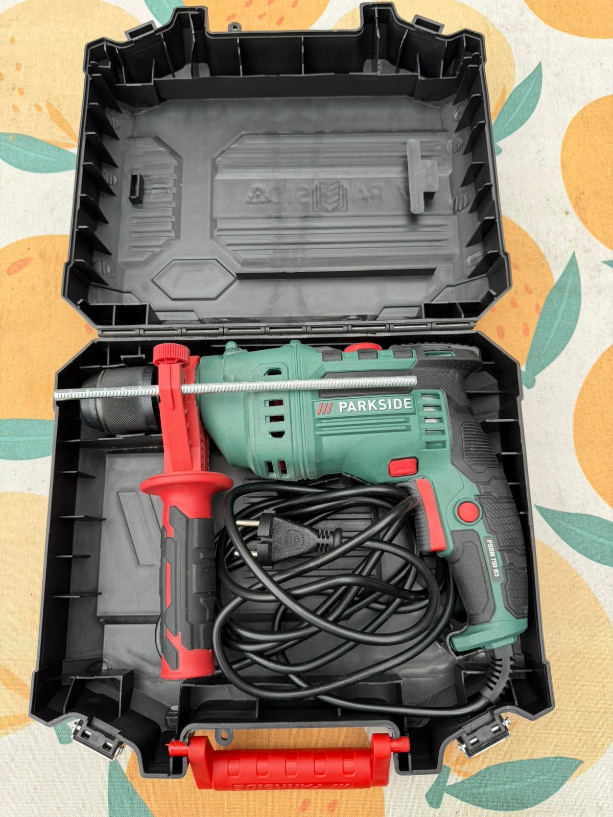Parkside boormachine PSBM 750 B3, Doe-het-zelf en Verbouw, Gereedschap | Boormachines, Ophalen, Zo goed als nieuw, Boormachine