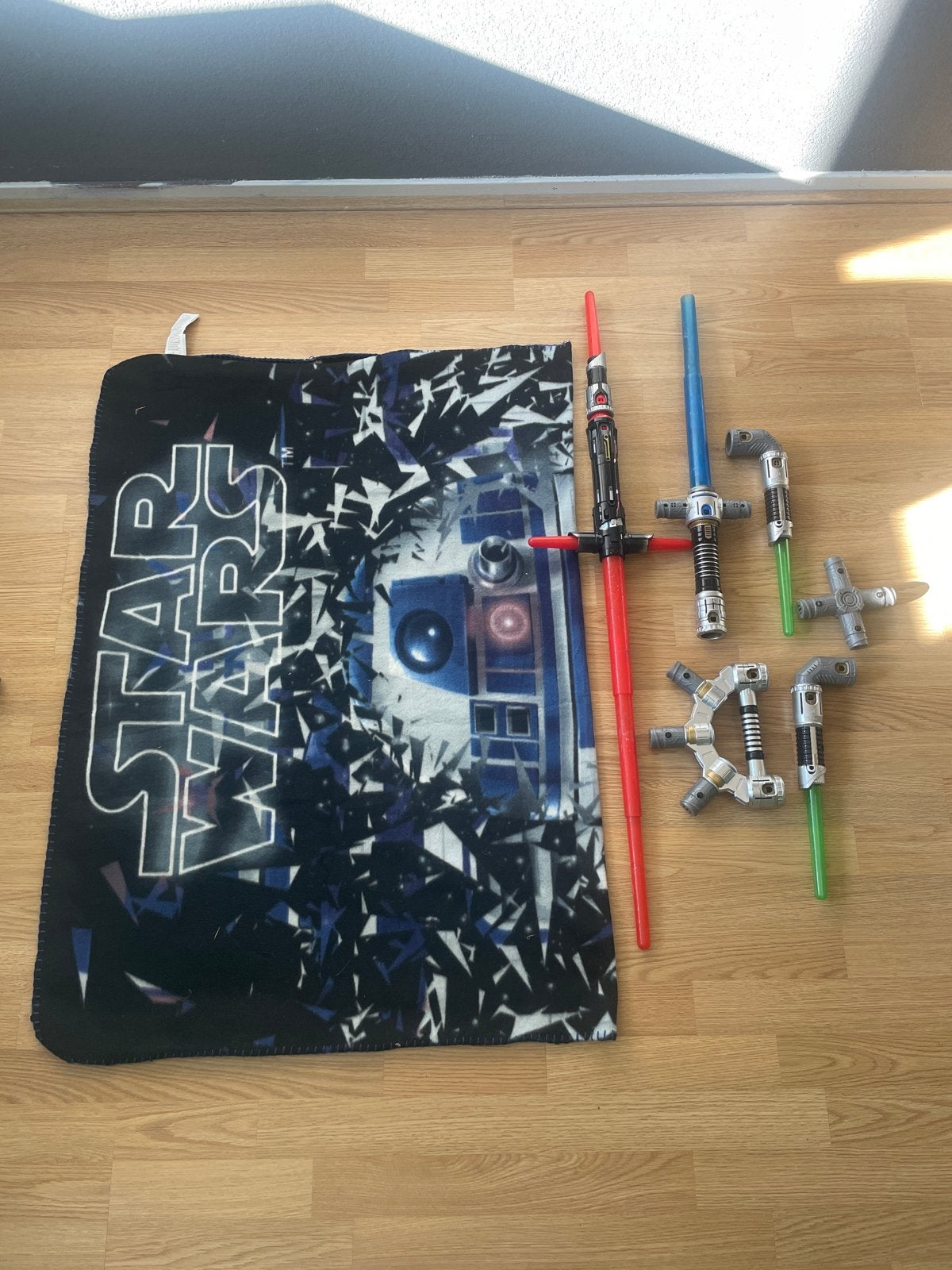 Star Wars deken en lichtzwaarden set, Ophalen of Verzenden, Gebruikt, Jongen of Meisje