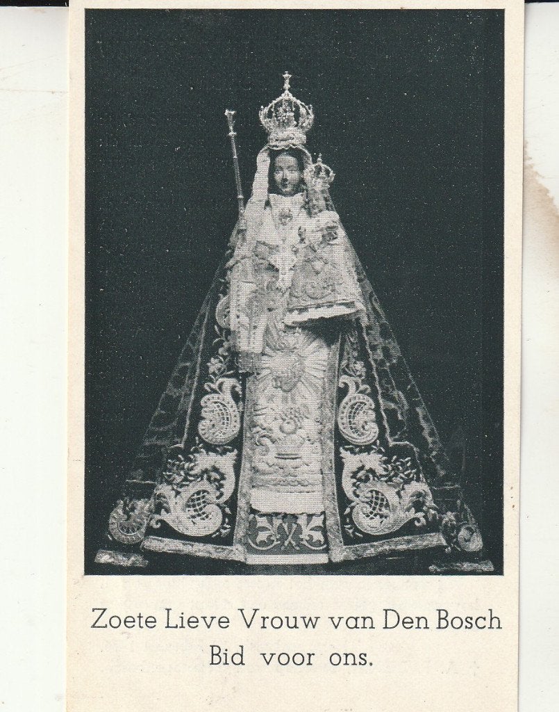 Oude Prent Zoete Lieve Vrouw van Den Bosch, Ophalen of Verzenden, Gebruikt, Kaart of Prent, Christendom | Katholiek