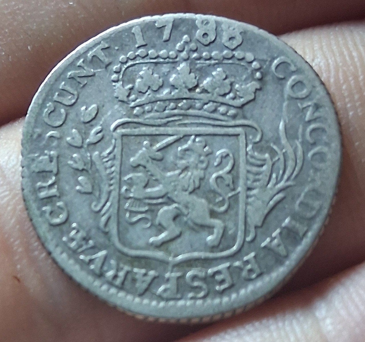 Zilveren 1/8 dukaat ook wel pietje Zeeland 1788 overslag?, Vóór koninkrijk, Zilver, Losse munt, Overige waardes
