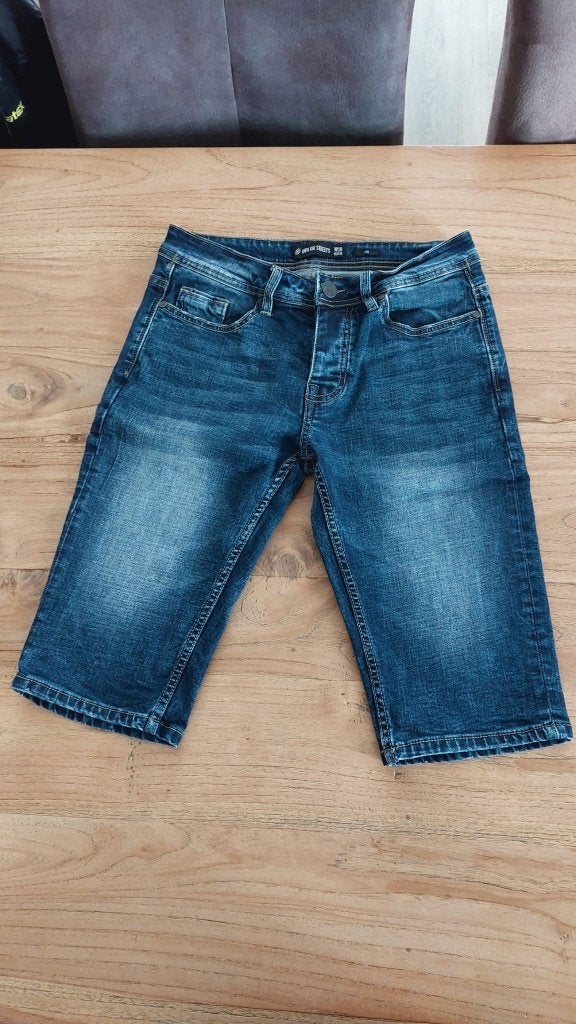Spijkerbroek Kort Blauw W28 Regular Yoe Own The Streets, Kleding | Heren, Blauw, W32 (confectie 46) of kleiner, Zo goed als nieuw