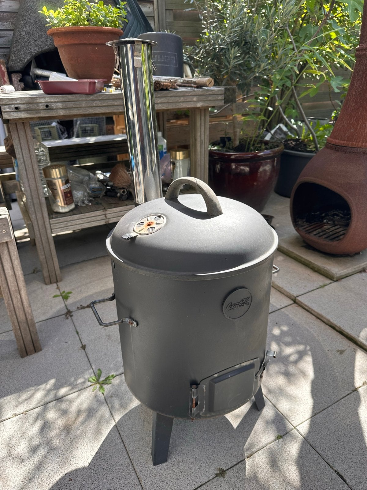 Coca-Cola Smoker BBQ / Rookoven - Gebruikt, Ophalen, Gebruikt