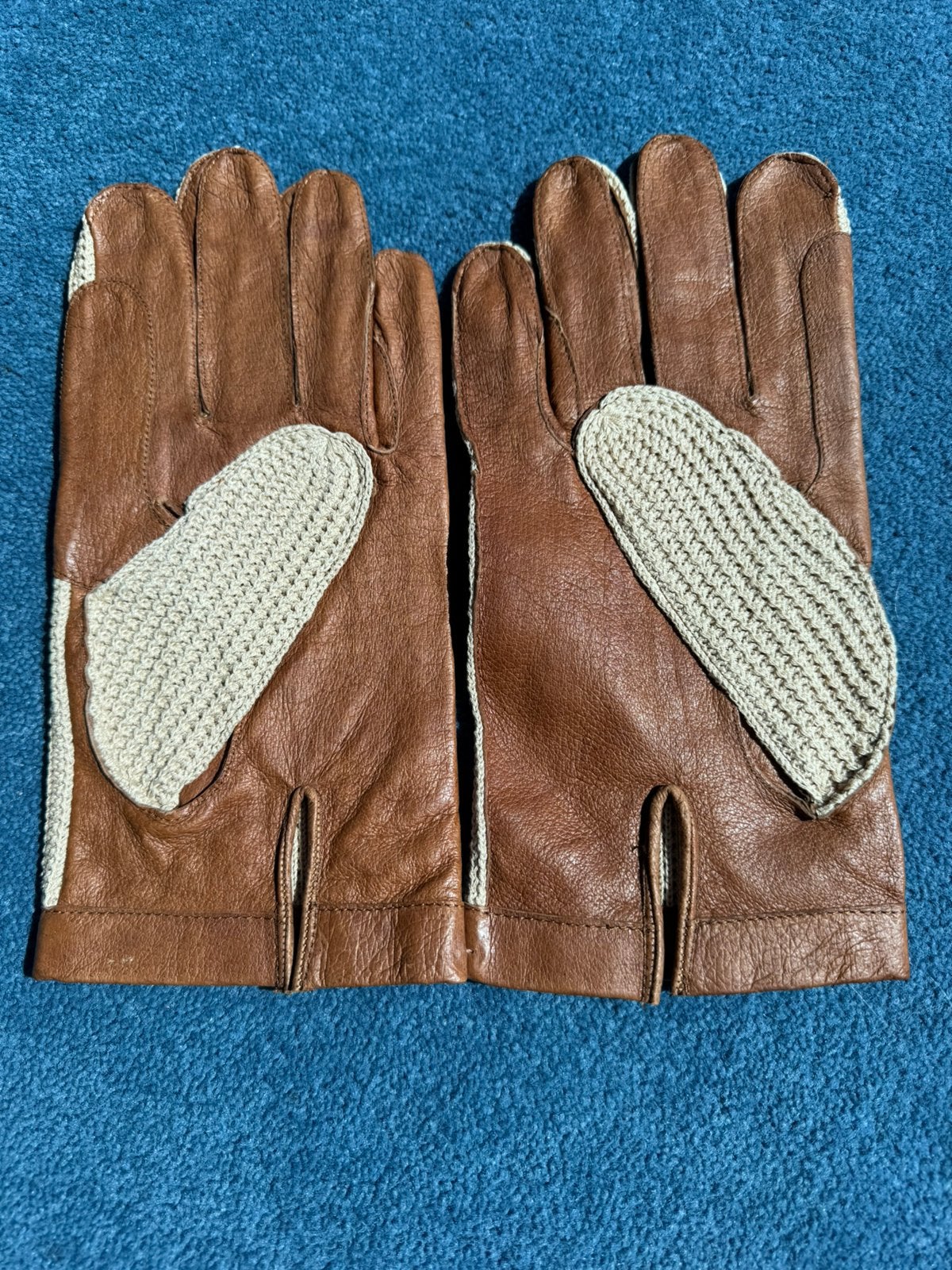 *NIEUW Handschoenen Leer(binnen) Gehaakt (buiten) Mt10 Bruin, Verzenden, Nieuw, Maat 56/58 (XL), Handschoenen
