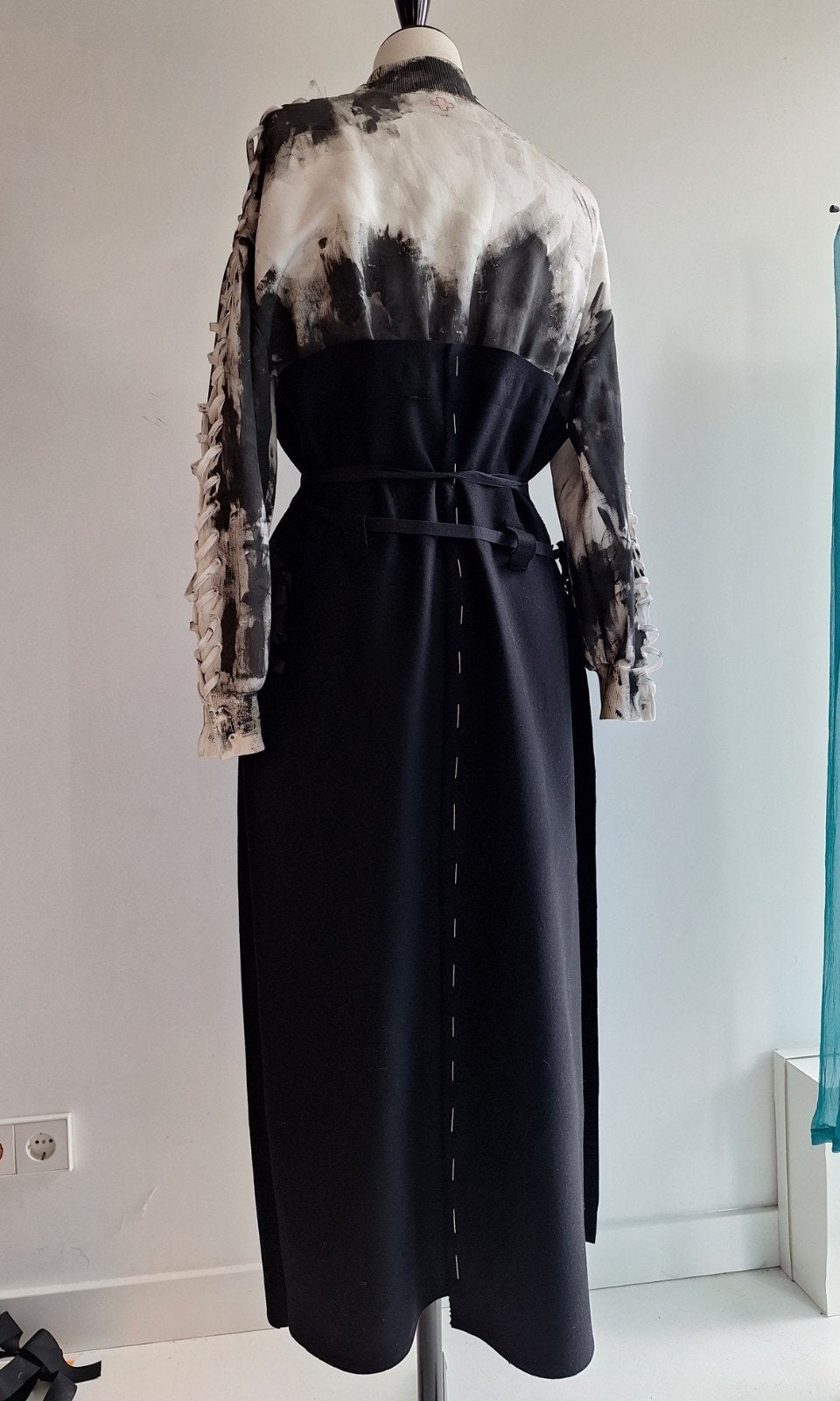 upcycled a.f. vandevorst vintage bomberjas met zwarte wol, Kleding | Dames, Ophalen of Verzenden, Nieuw, Maat 42/44 (L), Zwart