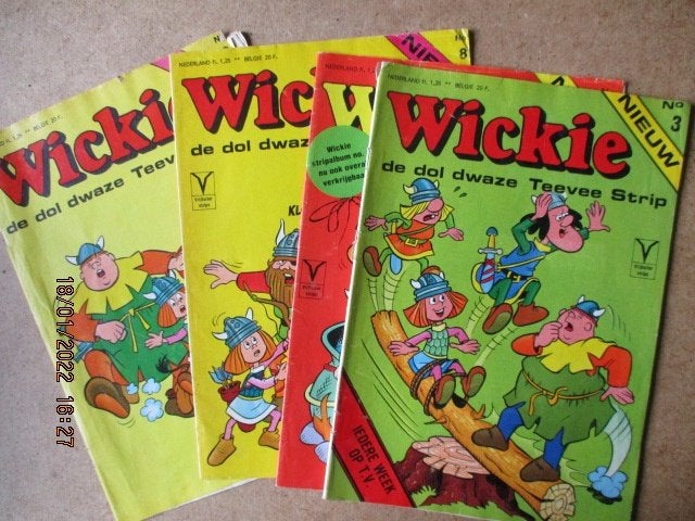 adv5534 wickie, Boeken, Stripboeken, Eén stripboek, Ophalen, Gelezen