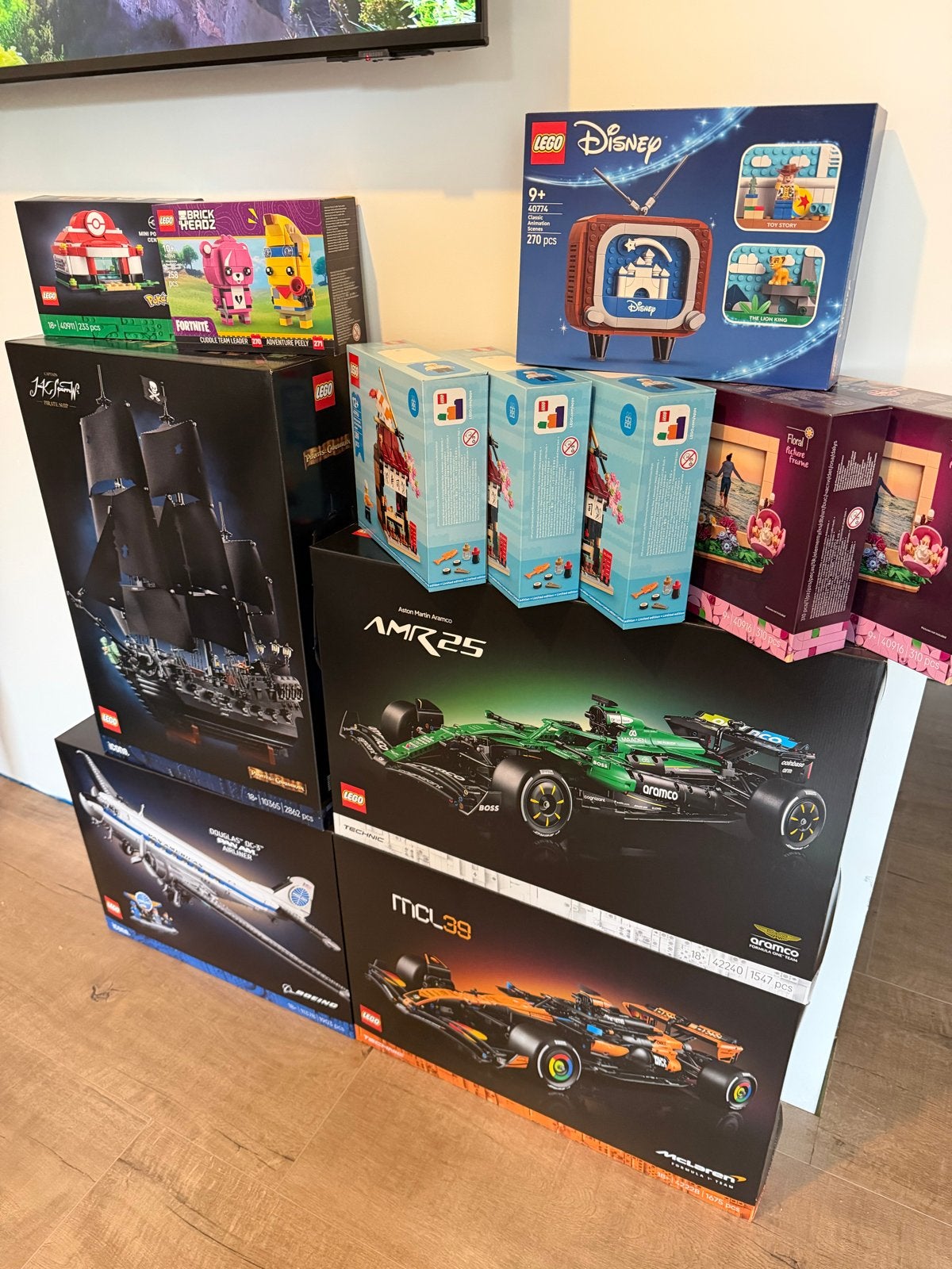 Diverse LEGO sets: Disney, Technic, Icons, BrickHeadz & meer