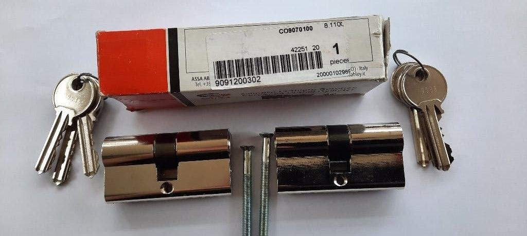 Nemef 30-30mm dubbele europrofielcilinder 91260, Ophalen of Verzenden, Nieuw