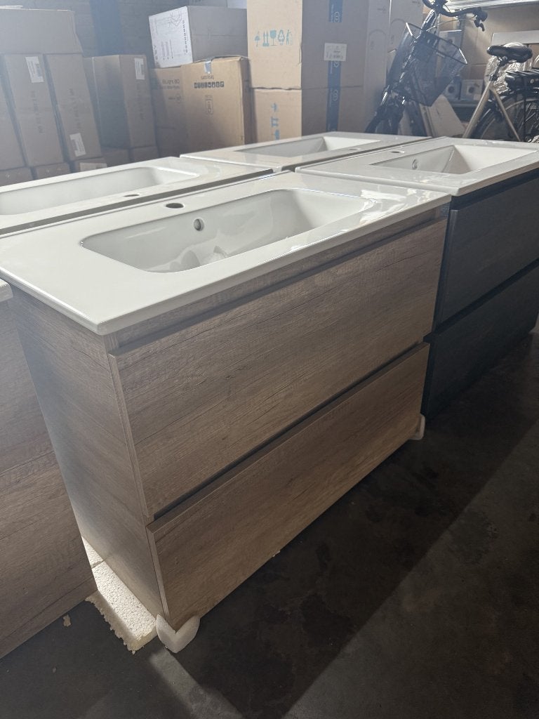 Arcqua Badmeubel - Space Canyon Oak - Karamisch Blad, Ophalen, Nieuw, 50 tot 100 cm, Minder dan 100 cm