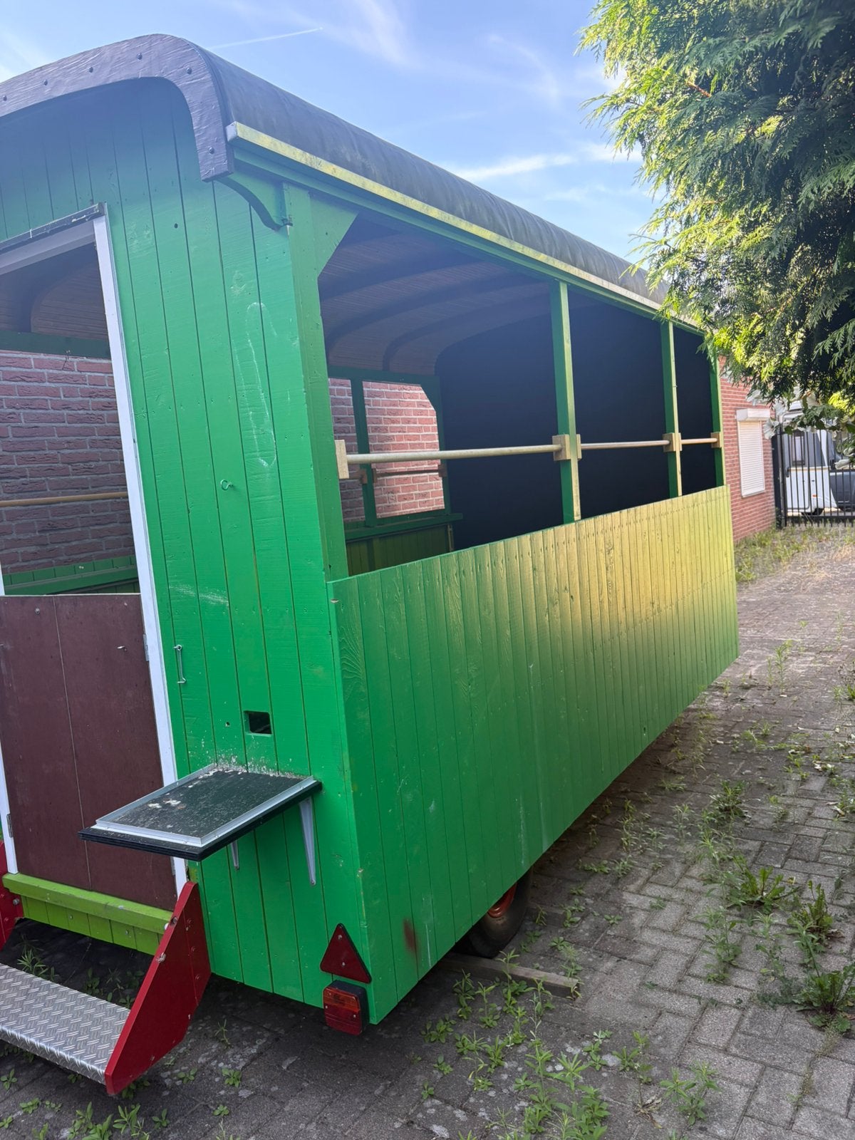 Bouwkeet wagen foodtruck carnavalswagen aanhanger, Ophalen, Gebruikt
