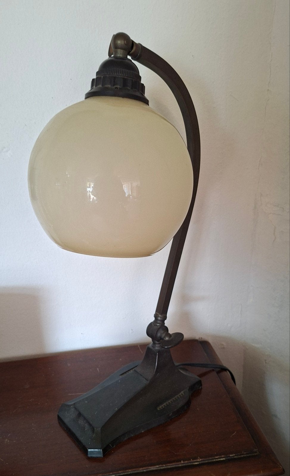 art deco bureau lamp, Ophalen