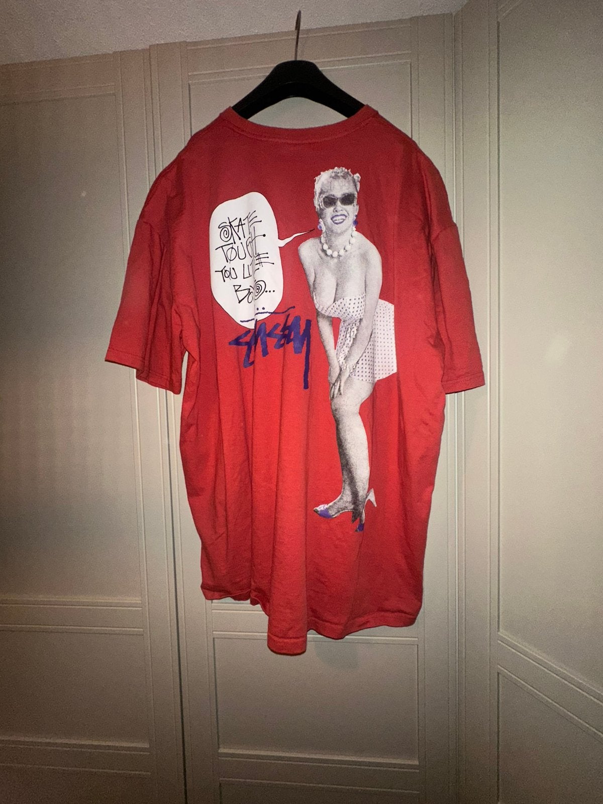 Stussy t-shirt marilyn monroe xxl, Ophalen of Verzenden, Zo goed als nieuw, Overige maten, Zwart