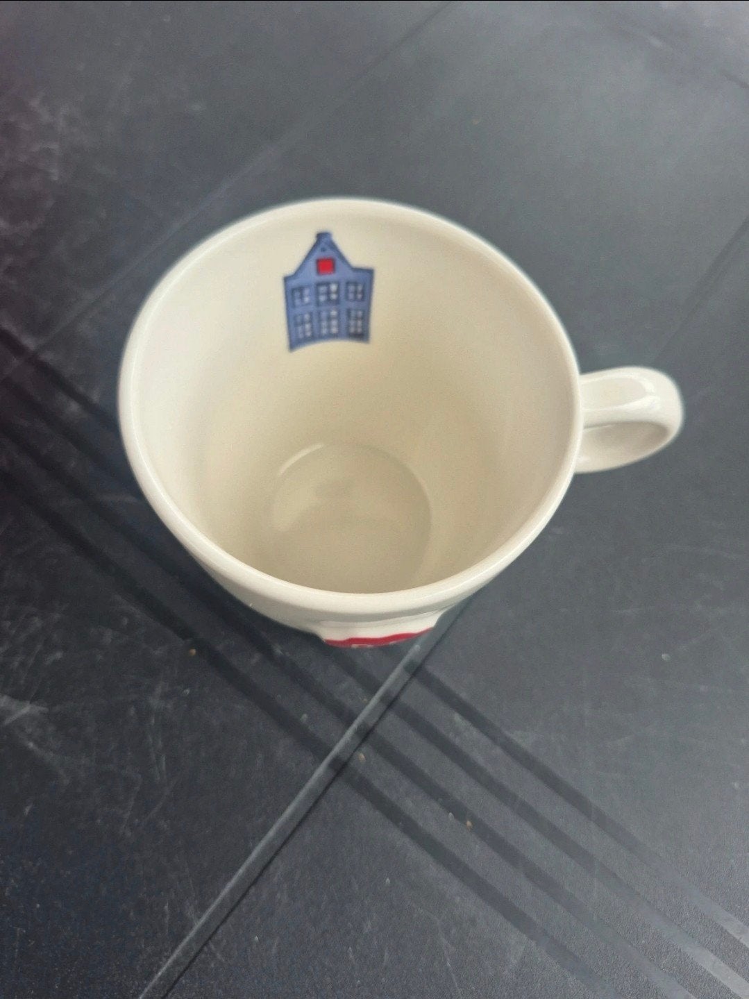 Douwe Egberts Mok met Amsterdamse Grachtenpanden, Huis en Inrichting, Keuken | Servies, Ophalen of Verzenden