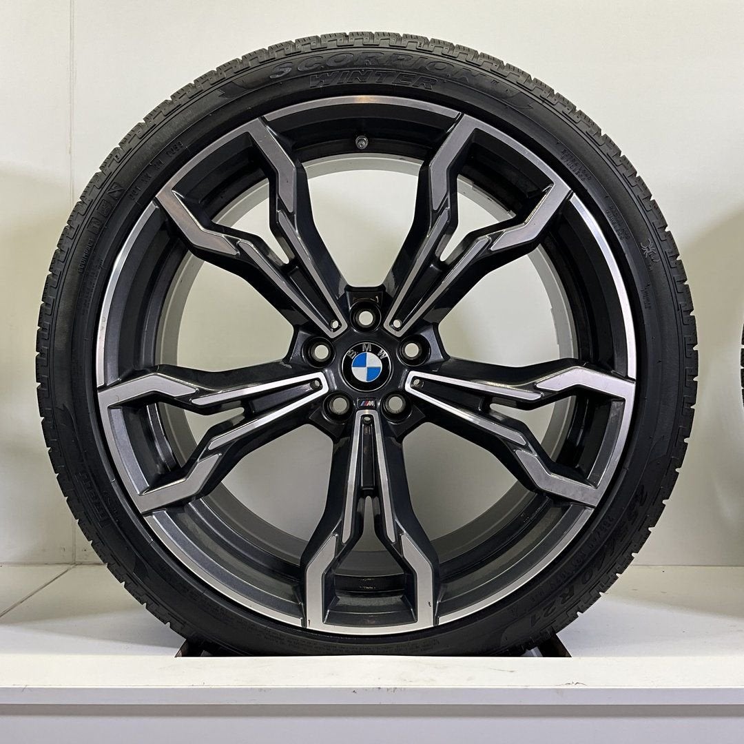 BMW X3M F97 EN X4M F98 BREEDSET VELGEN + WINTERBANDEN 21 INC, Gebruikt, 255 mm, -, -