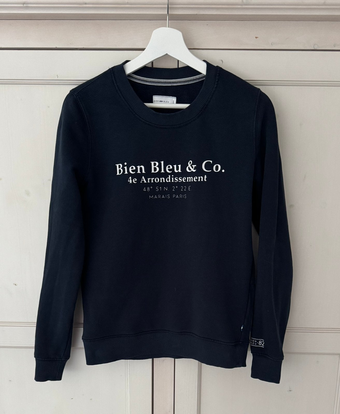 Bien Bleu dames/tiener sweater trui - Maat S - Blauw, Ophalen of Verzenden, Zo goed als nieuw, Maat 48/50 (M), Blauw