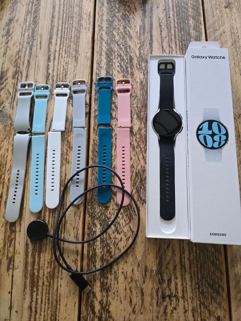 Samsung watch 6 44mm, Ophalen of Verzenden, Gebruikt, Zwart, Android
