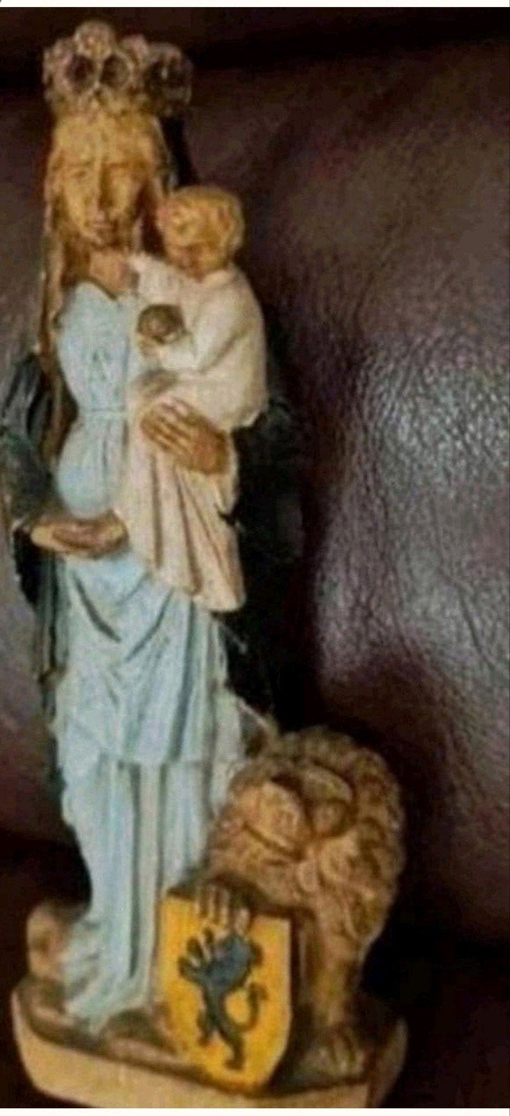 Prachtig vintage beeldje van Maria met het kindje Jezus,, Ophalen of Verzenden