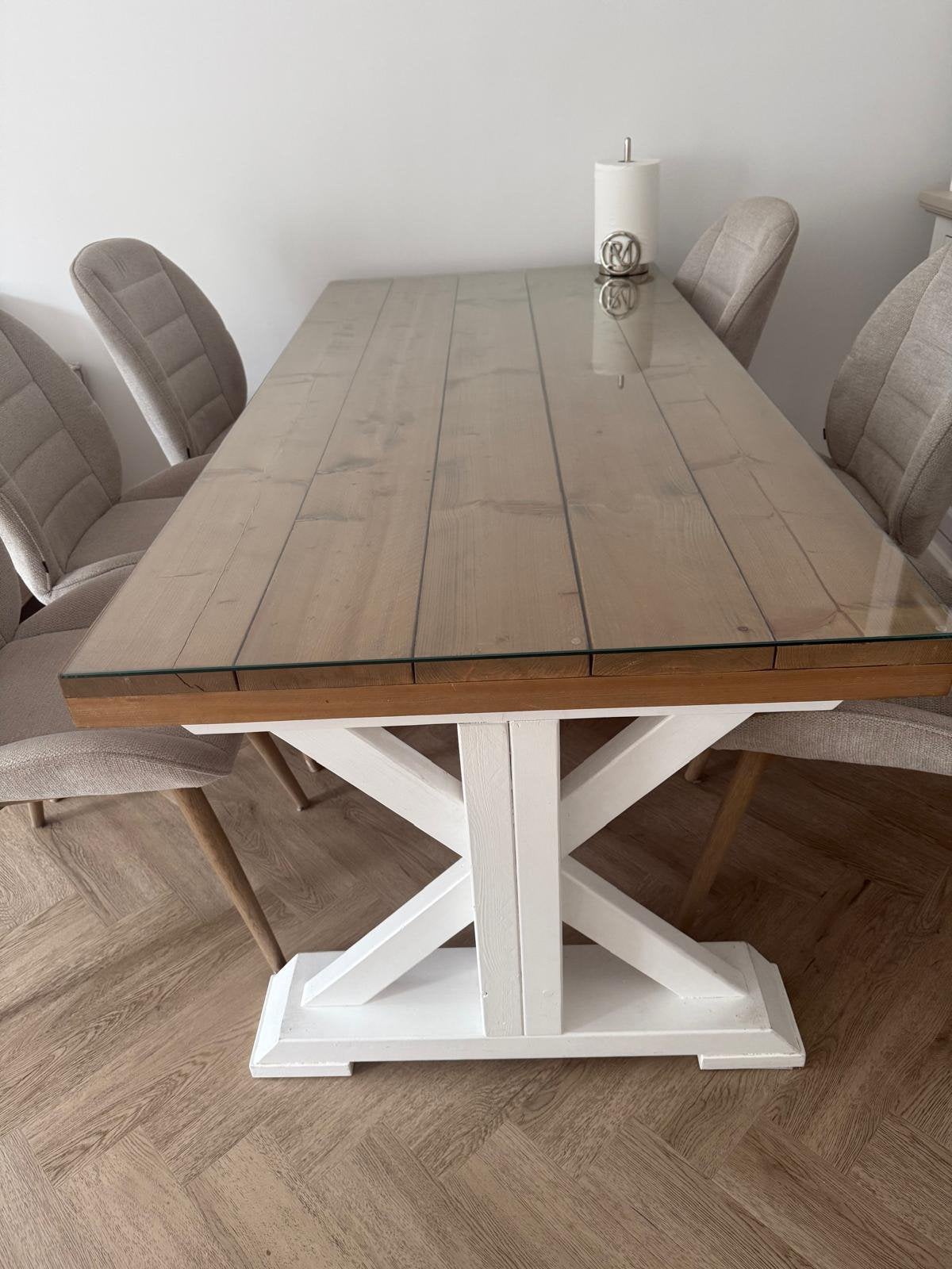 Eettafel en salon tafel, Huis en Inrichting, Ophalen, Gebruikt, Rechthoekig, 50 tot 100 cm