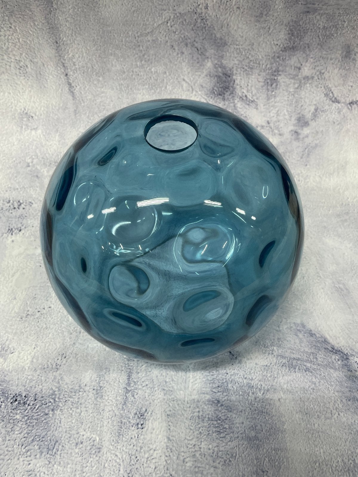 Made Ilaria Hanglamp Glazen Bol 20 cm Blauw, Ophalen of Verzenden, Gebruikt, Glas, Overige fittingen