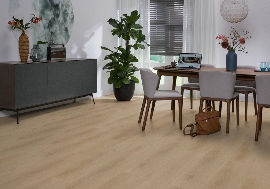 Plak Pvc True Grain Oak 60-14 Natural Toplaag 0,55 €17,95m2, Nieuw, Ophalen of Verzenden, Beige, Laminaat