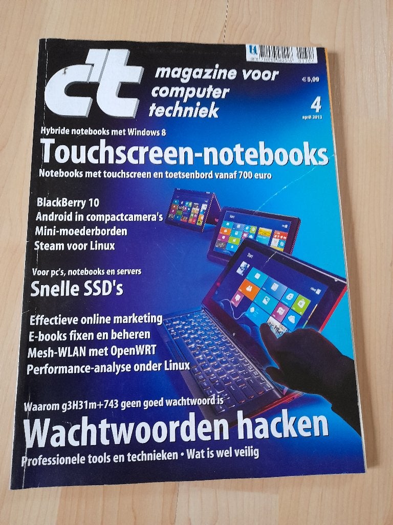 TIJDSCHRIFTEN C'T MAGAZINE COMPUTER TECHNIEK 2013, 2014 en, Boeken, Tijdschriften en Kranten, Ophalen of Verzenden, Zo goed als nieuw