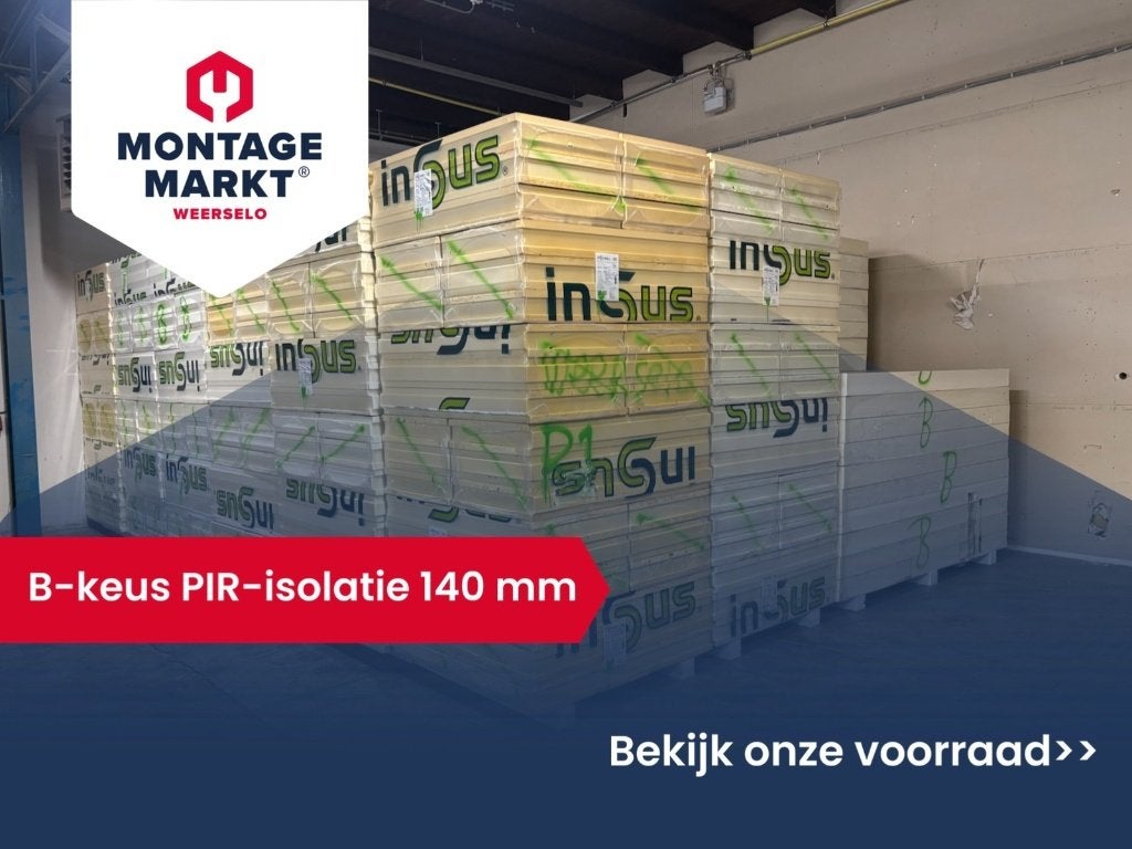 B-keus PIR-isolatie 14 cm | Insus | Alu/Alu | Strakke platen, Doe-het-zelf en Verbouw, Isolatie en Afdichting, Ophalen, Dakisolatie