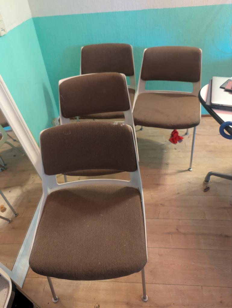 Gipsen cordemeijer stoelen set van 6 stuks, Ophalen of Verzenden