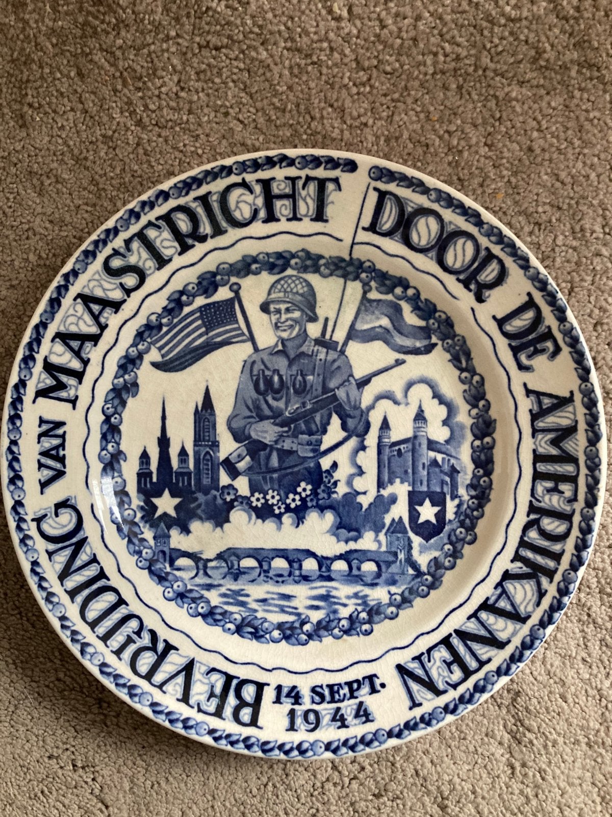 Herdenkingsbord bevrijding Maastricht, Ophalen of Verzenden
