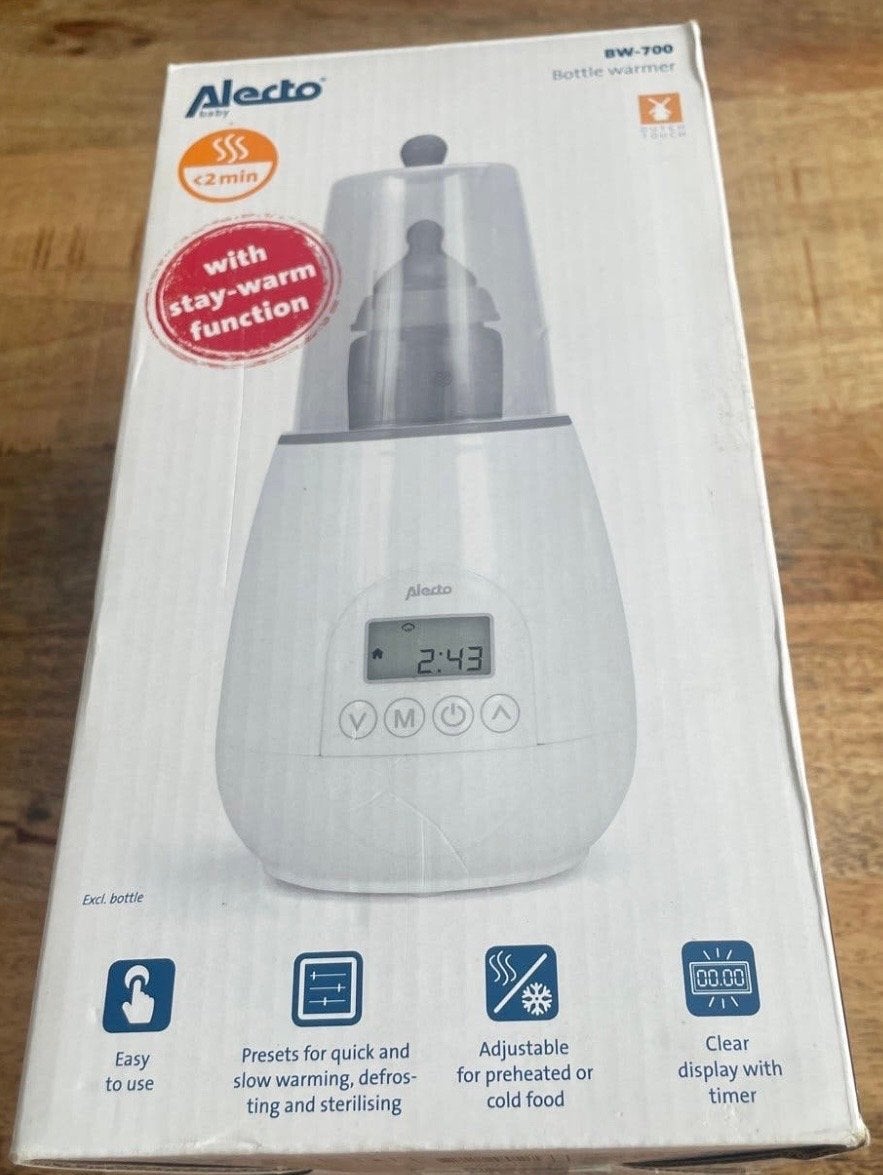 Alecto BW-700 Flessenwarmer met Warmhoudfunctie, Flessen- of potjesverwarmer, Alecto, Ophalen of Verzenden, Zo goed als nieuw