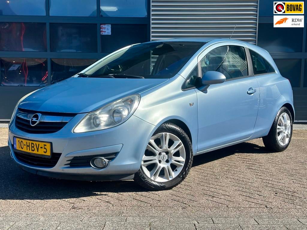 Opel Corsa 1.4-16V Cosmo | Airco | Stoel / stuur verwarming, Auto's, Opel, 15 km/l, Gebruikt, 4 cilinders, Blauw