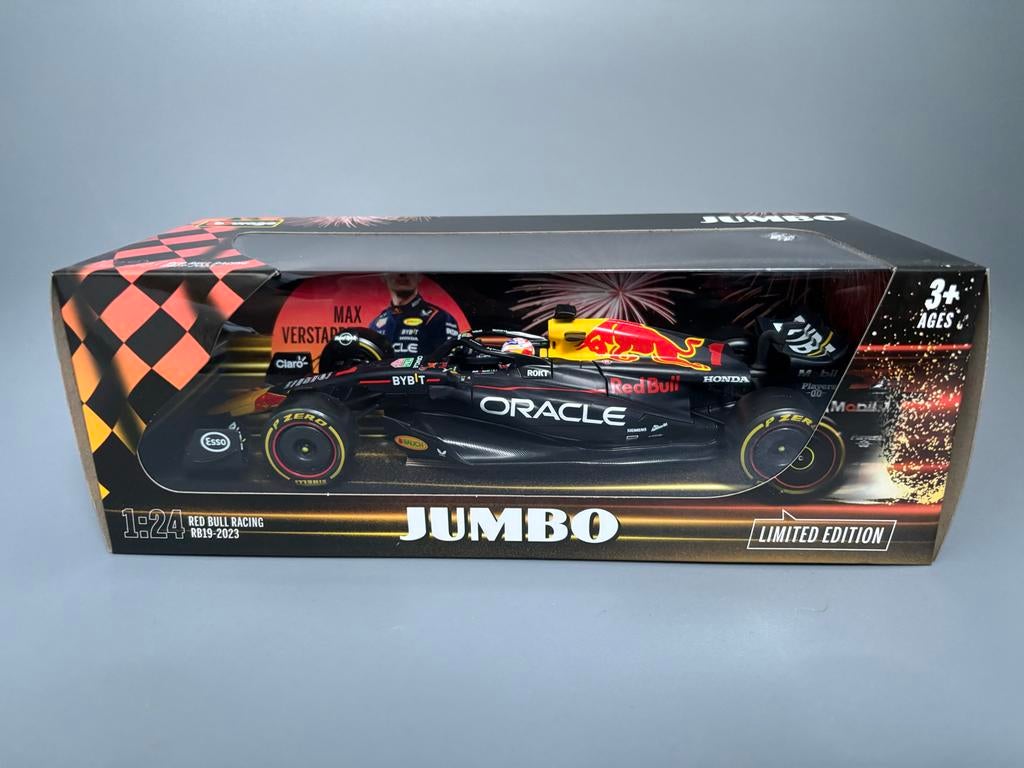 Max Verstappen RB19 2023 JUMBO auto, Hobby en Vrije tijd, Modelauto's | 1:32, Nieuw, Auto, Overige merken, Ophalen of Verzenden