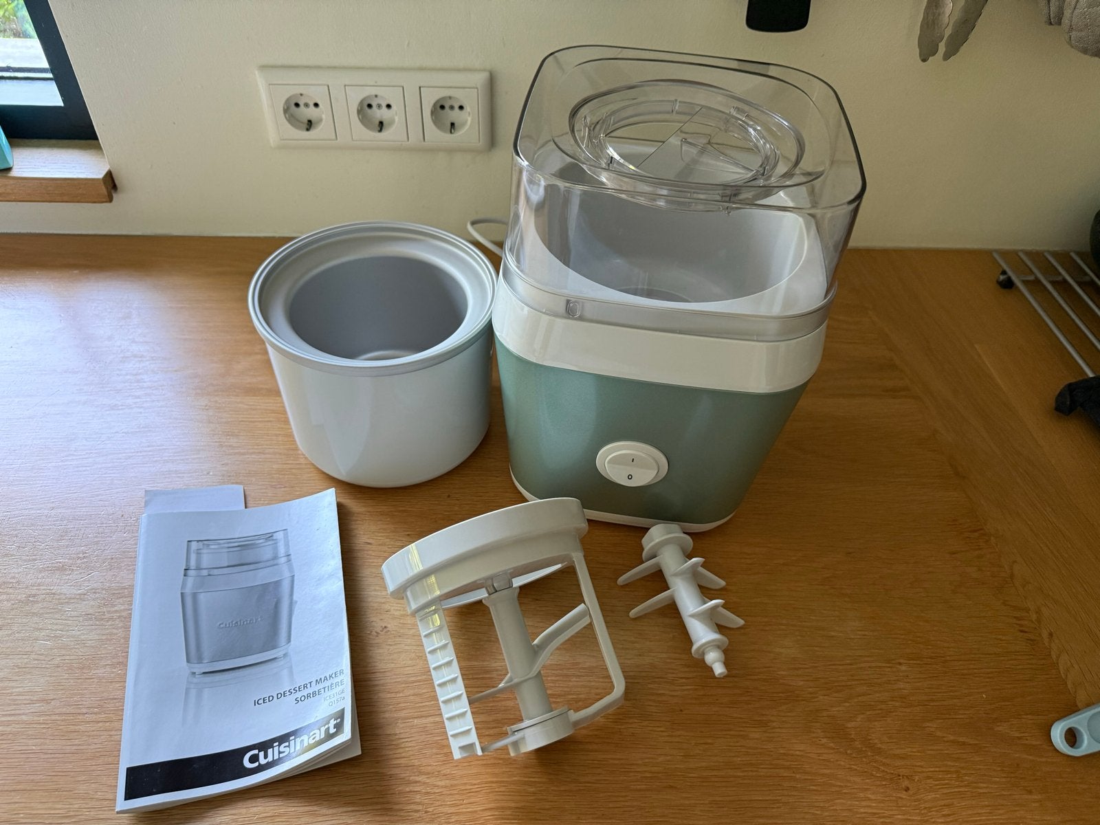 Cuisinart Iced Dessert Maker ICE31GE - IJsmachine, Ophalen, Zo goed als nieuw