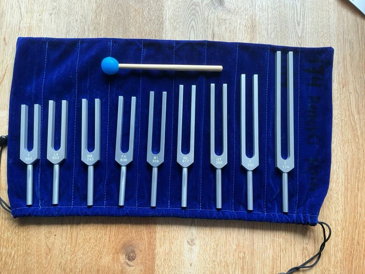 10-delige stemvorkenset met handleiding