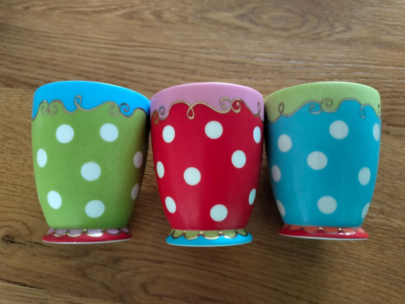 3 Oilily mokjes/ kopjes/ bekers in zeer goede staat, Overige merken, Keramiek, Zo goed als nieuw, Overige stijlen