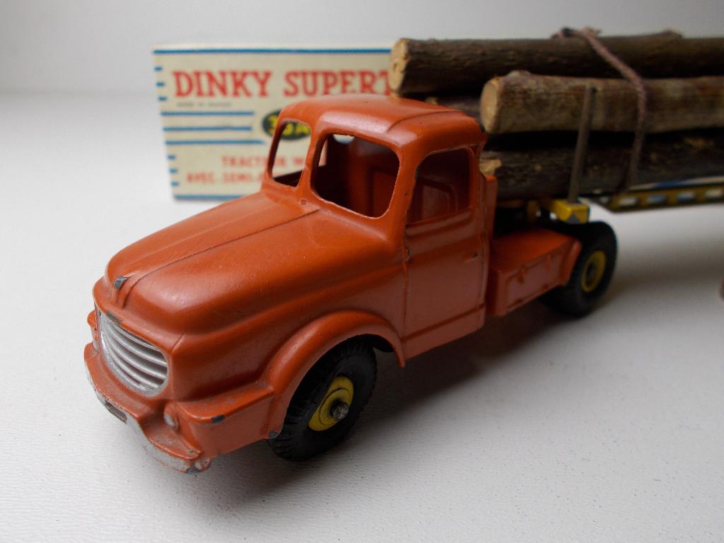 1955 Dinky SuperToys 36A WILLEME + REAL WOOD LOAD +DOOS! (B), Ophalen of Verzenden, Zo goed als nieuw, Bus of Vrachtwagen, Dinky Toys
