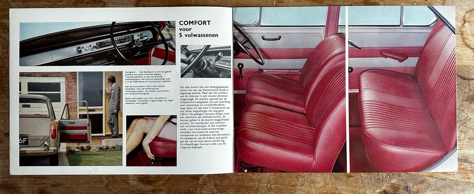 Brochure Austin 1100 & 1300 Glider, Verzenden, Gelezen, Overige merken