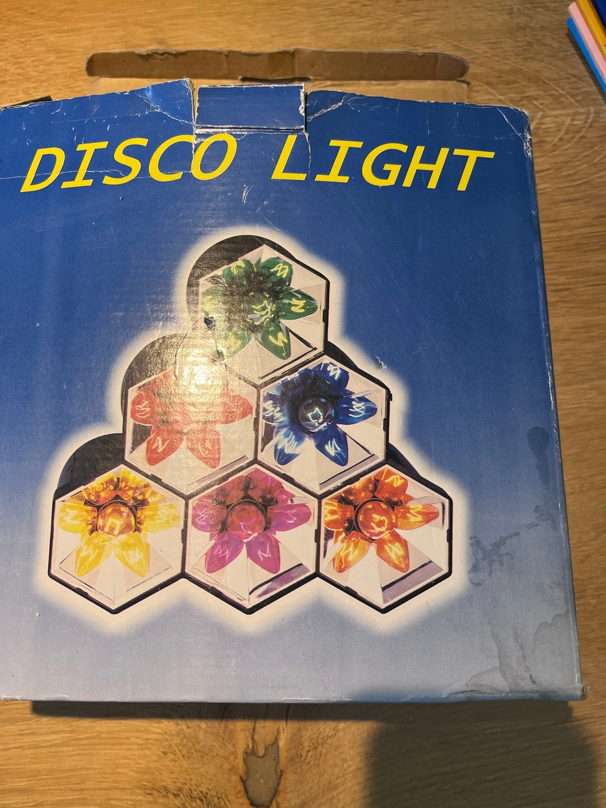 Retro Disco Licht - Kleurrijke Hexagonale Lampen, Ophalen of Verzenden, Gebruikt