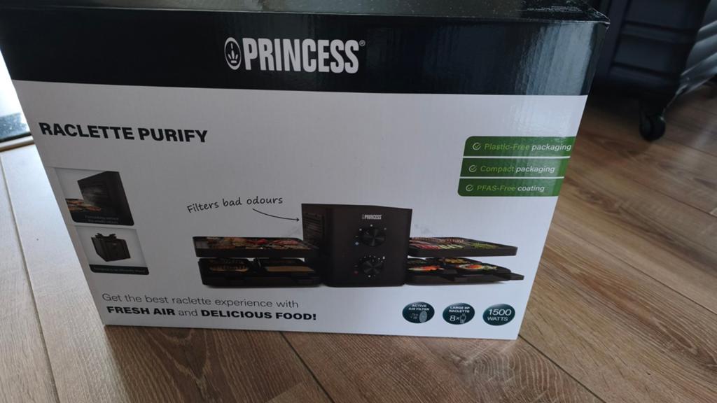 princess raclette purify grill, Witgoed en Apparatuur, Contactgrills, Ophalen of Verzenden, Nieuw