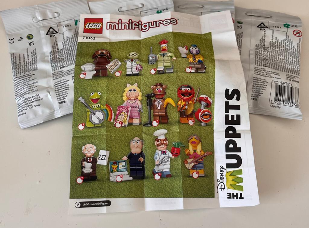 Lego Muppets Minifiguren Serie 1, 4, 5 en 8 (ongeopend), Lego, Nieuw, Ophalen of Verzenden, Minifiguren serie