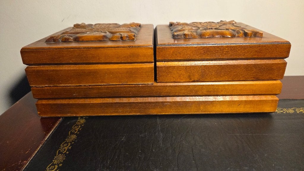 Vintage Mechanische Houten Sigarettenkistje Jaren 30/50, Ophalen of Verzenden