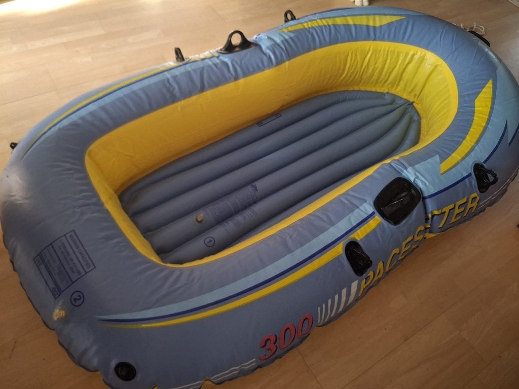 Rubberen boot Intex pacesetter 300, Watersport en Boten, Kano's, Zo goed als nieuw, Overige typen, Twee personen, Opblaasbaar