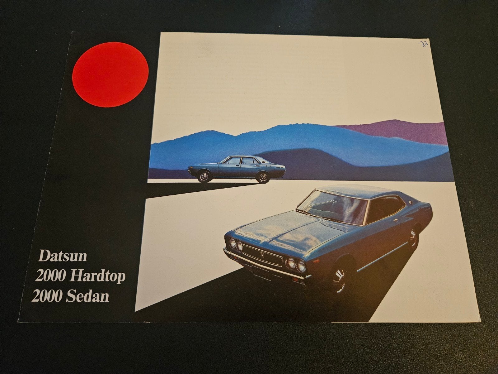 Brochure Datsun 2000 Hardtop & Sedan 1973, Ophalen of Verzenden, Zo goed als nieuw, Overige merken