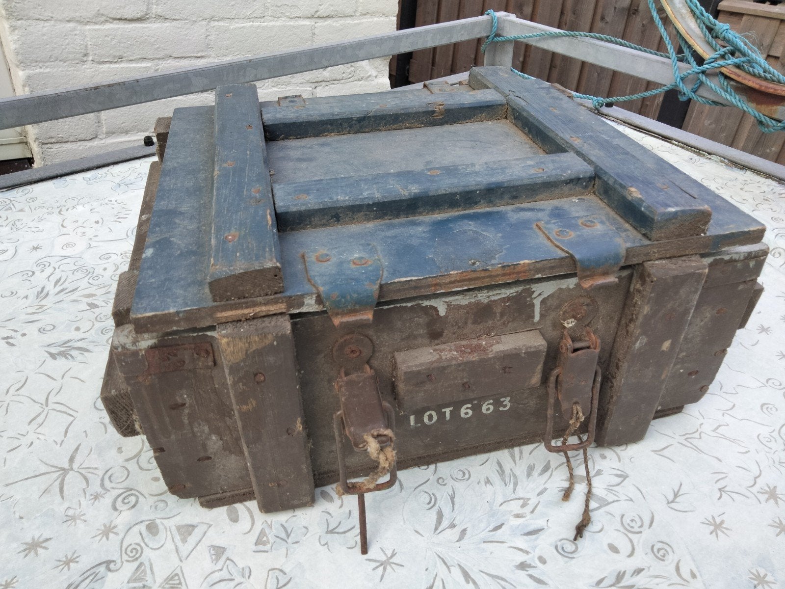 Houten munitiekist LOT663, Verzamelen, Militaria | Algemeen, Ophalen of Verzenden, Landmacht, Nederland