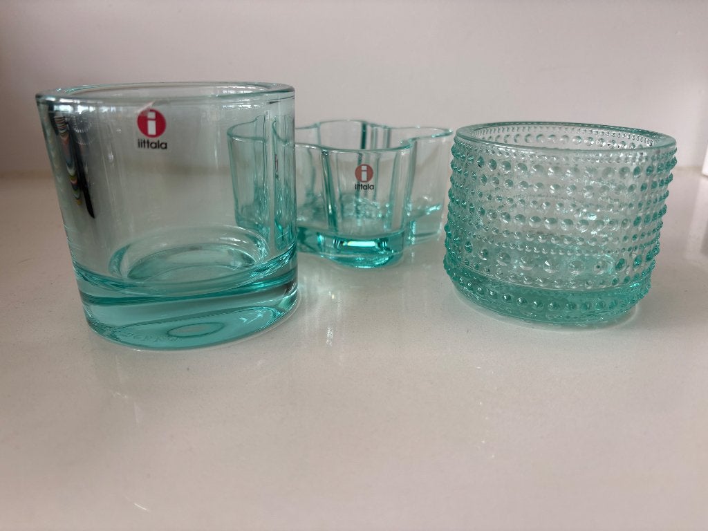 Iittala watergreen, Huis en Inrichting, Waxinelichthouder, Ophalen of Verzenden, Groen, Iittala