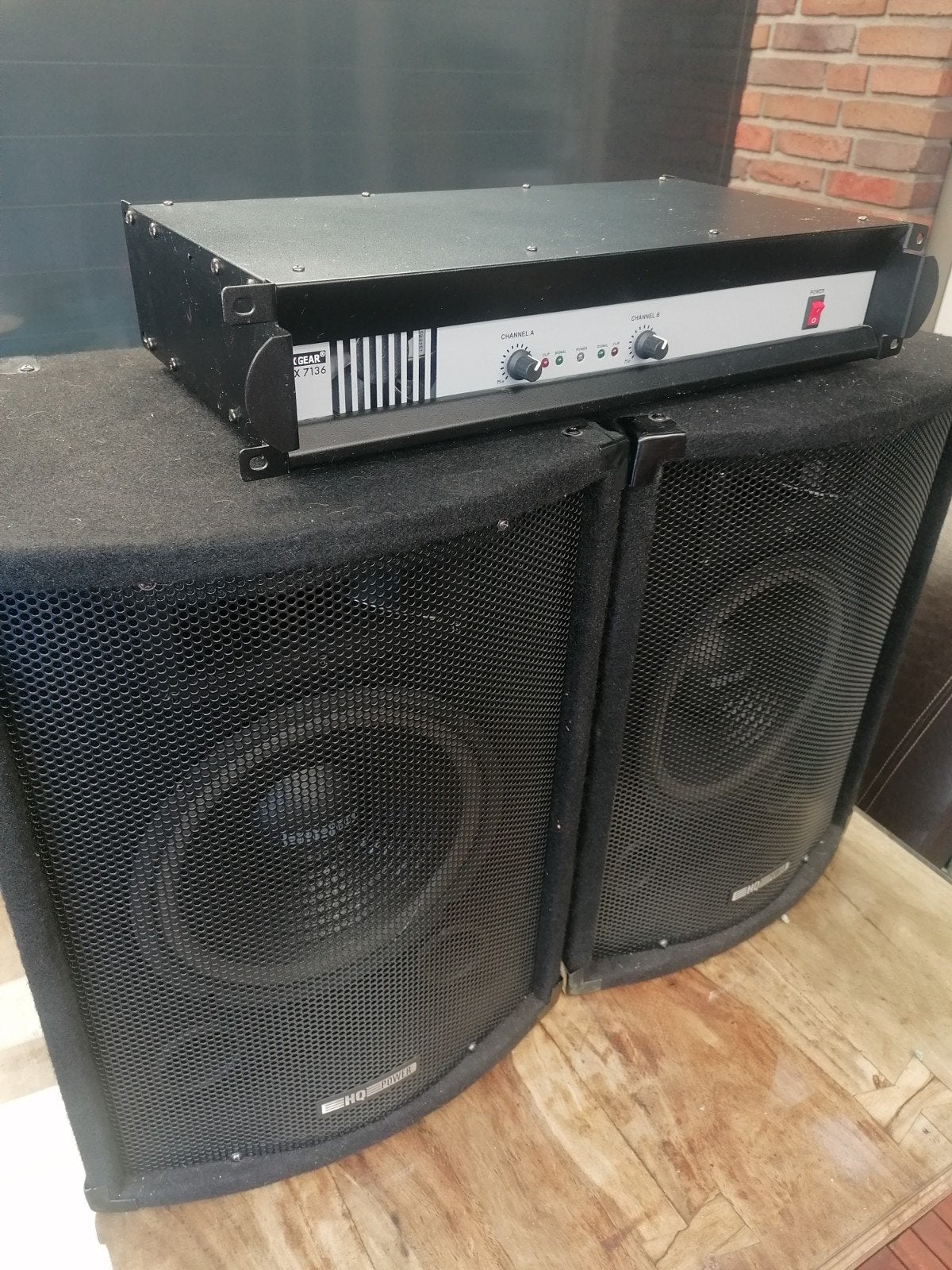 MAX GEAR MAX 7136 Versterker VDSG10 Luidspreker, Gebruikt, 120 watt of meer, Stereo, Ophalen
