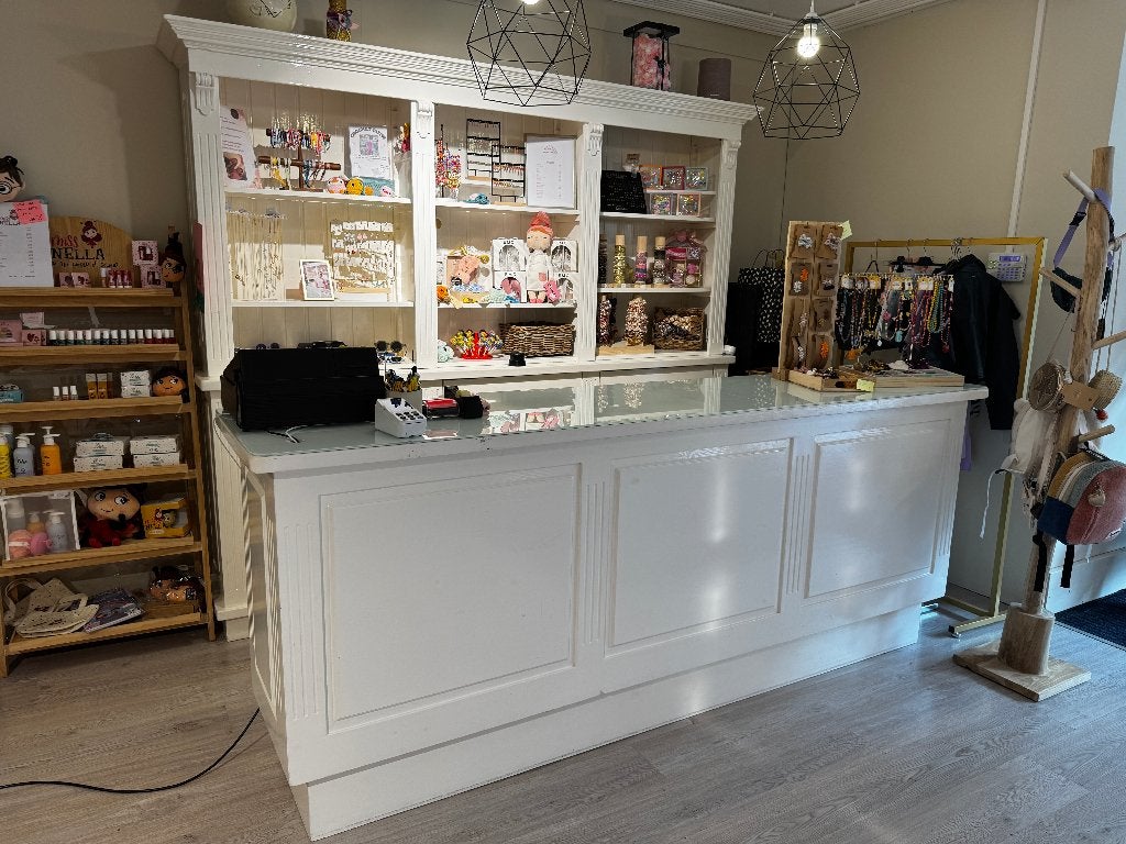 winkel balie toonbank en kast, Ophalen